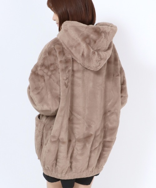 Salong hameu(サロン ハミュー)の「フェイクファー フルジップパーカー/ブルゾンジャケット(ブルゾン)」 - WEAR