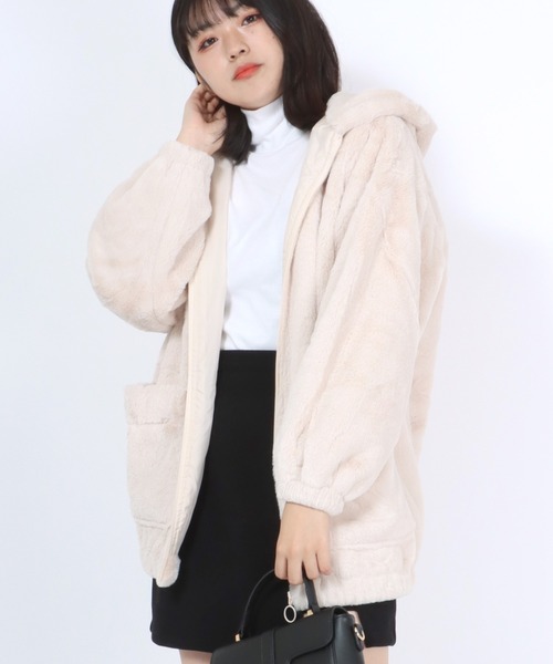 Salong hameu(サロン ハミュー)の「フェイクファー フルジップパーカー/ブルゾンジャケット(ブルゾン)」 - WEAR