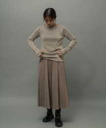 ottilie | 【 ottilie / オティーリエ 】 ポンチスエードプリーツスカート(スカート)