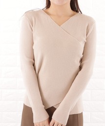 カシュクール風リブニット
