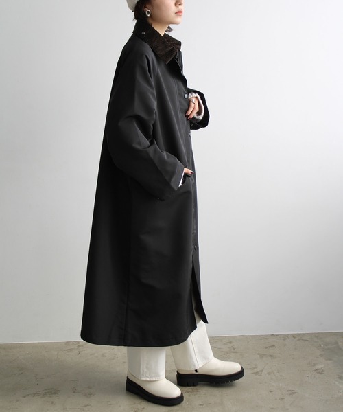 GeeRA（ジーラ）の「異素材衿ワークロングコート（その他アウター