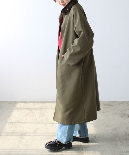GeeRA（ジーラ）の「異素材衿ワークロングコート（その他アウター