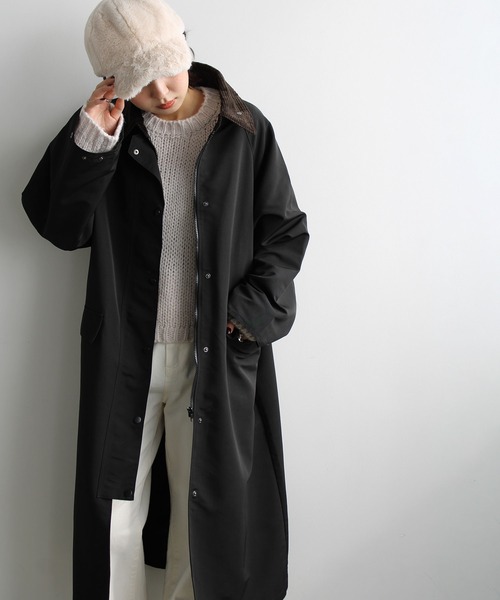 GeeRA（ジーラ）の「異素材衿ワークロングコート（その他アウター