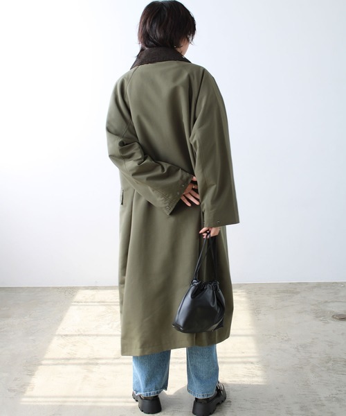 GeeRA（ジーラ）の「異素材衿ワークロングコート（その他アウター