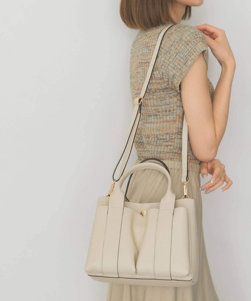 RODE SKO(ロデスコ)の「プチダブルポケットトートバッグ(トートバッグ・レディース・ブラック/カーキ/グレー系その他/ホワイト系その他/オレンジ・ONE)」の15枚目の写真