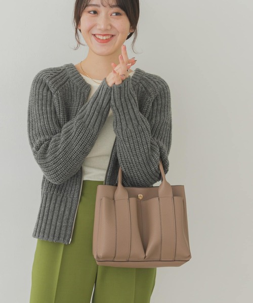 RODE SKO(ロデスコ)の「プチダブルポケットトートバッグ(トートバッグ・レディース・ブラック/カーキ/グレー系その他/ホワイト系その他/オレンジ・ONE)」の17枚目の写真