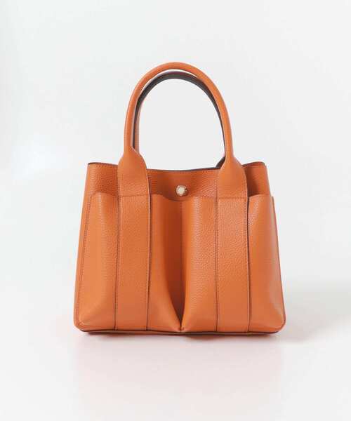 RODE SKO(ロデスコ)の「プチダブルポケットトートバッグ(トートバッグ・レディース・ブラック/カーキ/グレー系その他/ホワイト系その他/オレンジ・ONE)」の6枚目の写真