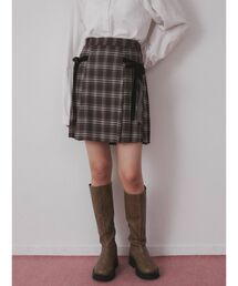 merry jenny | チェックプリーツミニスカート(スカート)