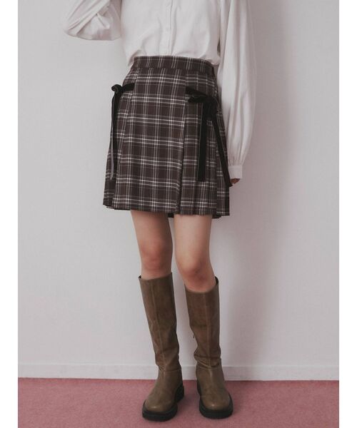 merry jenny(メリージェニー)の「チェックプリーツミニスカート(スカート・レディース・ブラウン/レッド/ブラック・FREE)」の8枚目の写真