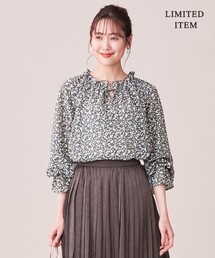 組曲（クミキョク）の「【WEB限定】プティフルールプリント ギャザーチュニックブラウス（シャツ/ブラウス）」