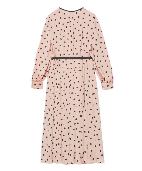 ANAYI（アナイ）の「サテンドットプリーツ切り替え ワンピース