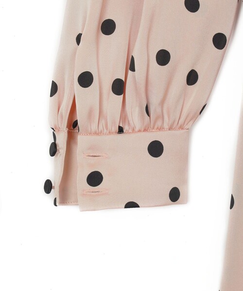 ANAYI（アナイ）の「サテンドットプリーツ切り替え ワンピース