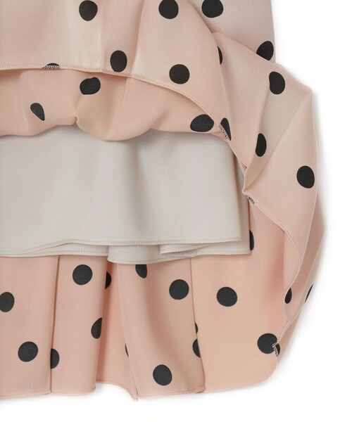 ANAYI（アナイ）の「サテンドットプリーツ切り替え ワンピース