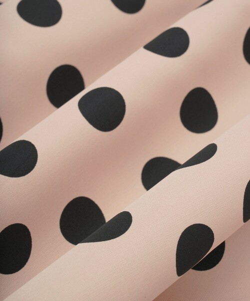 ANAYI（アナイ）の「サテンドットプリーツ切り替え ワンピース