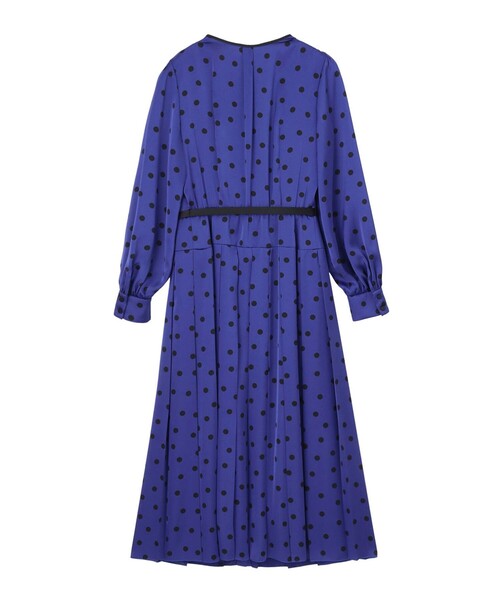 ANAYI（アナイ）の「サテンドットプリーツ切り替え ワンピース