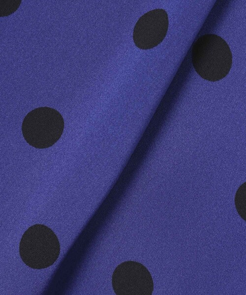 ANAYI（アナイ）の「サテンドットプリーツ切り替え ワンピース