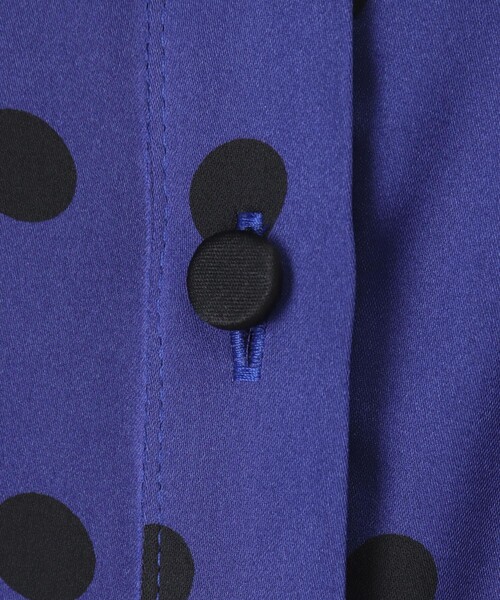 ANAYI（アナイ）の「サテンドットプリーツ切り替え ワンピース