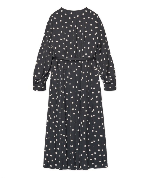 ANAYI（アナイ）の「サテンドットプリーツ切り替え ワンピース