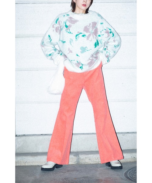 ROSE BUD(ローズバッド)の「<ホワイトWEB限定カラー>フラワージャカードニット(ニット/セーター・レディース・ブラック/ブルー/ホワイト系その他・ONE SIZE)」の22枚目の写真