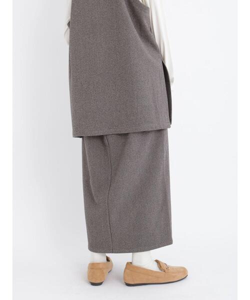 Samansa Mos2 blue（サマンサモスモスブルー）の「柄アソートナロースカート(セットアップ可)（スカート・レディース・モカ/ブラウン/ブラック・ﾌﾘ-）」の20枚目の写真