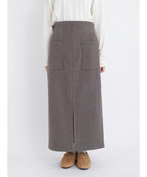 Samansa Mos2 blue（サマンサモスモスブルー）の「柄アソートナロースカート(セットアップ可)（スカート・レディース・モカ/ブラウン/ブラック・ﾌﾘ-）」の17枚目の写真