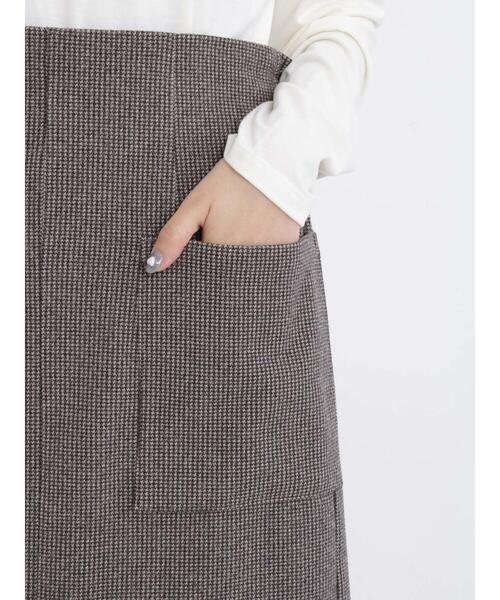 Samansa Mos2 blue（サマンサモスモスブルー）の「柄アソートナロースカート(セットアップ可)（スカート・レディース・モカ/ブラウン/ブラック・ﾌﾘ-）」の16枚目の写真