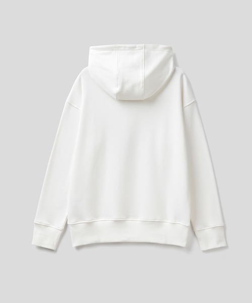 BENETTON (UNITED COLORS OF BENETTON)（ベネトンユナイテッドカラーズオブベネトン）の「ウィンタ－デザインフロントプリントスウェットフードパーカー（パーカー・メンズ・ホワイト/ネイビー/グリーン・SMALL/MEDIUM/LARGE/X-SMALL）」の9枚目の写真