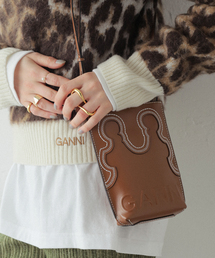GANNI | 【GANNI / ガニー】 Banner Western Small Crossbody：バッグ(ショルダーバッグ)