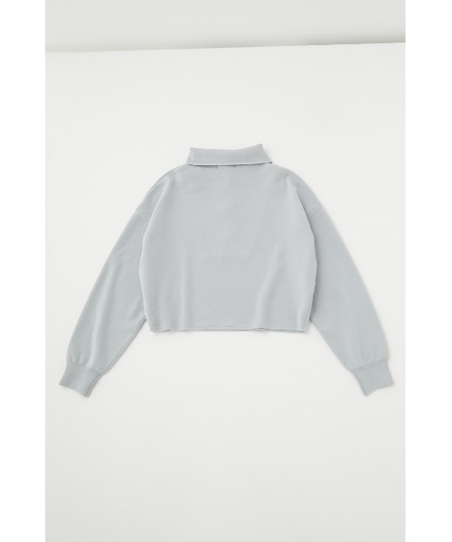 moussy - moussy ハイネックニット グレー MOUSSY（マウジー）の「BUTTON UP HI NECK KNIT トップス