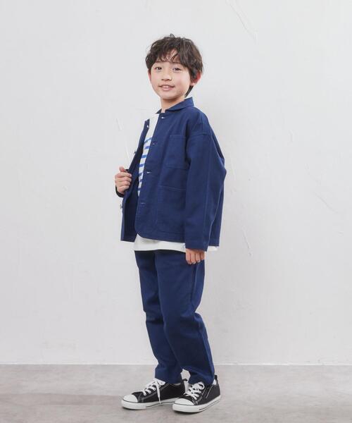 coen（コーエン）の「ペインターパンツ（ネイビー）（チノパンツ・キッズ・ネイビー・100/110/120/130/140/150）」の6枚目の写真
