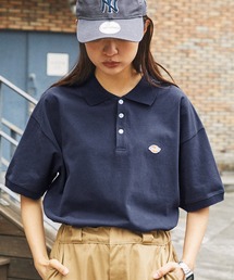 Dickies/ディッキーズ ロゴ刺繍オーバーサイズ鹿の子半袖ポロシャツ