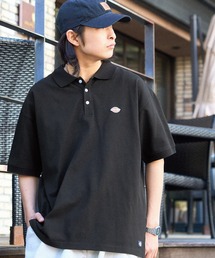 Dickies（ディッキーズ）の「Dickies/ディッキーズ ロゴ刺繍オーバーサイズ鹿の子半袖ポロシャツ（ポロシャツ・メンズ）」