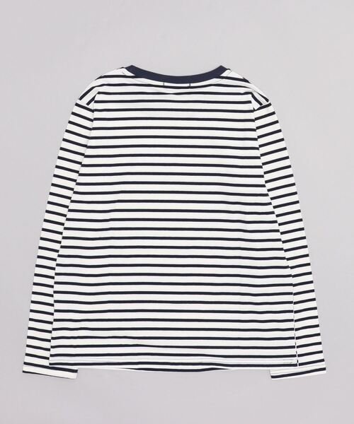 Mela(メラ)の「細ボーダーロンT(Tシャツ/カットソー・レディース・グリーン/ネイビー・L/XL/M)」の8枚目の写真