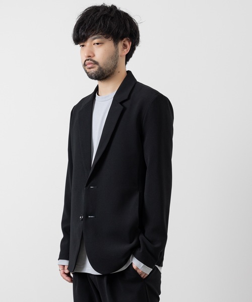 ATTACHMENT（アタッチメント）の「ストレッチダブルクロス 2B ジャケット / PE STRECHT DOUBLE CLOTH 2B JACKET（テーラードジャケット・メンズ・ライトグレー/ダークグレー/ブラック・1/2/3）」の20枚目の写真