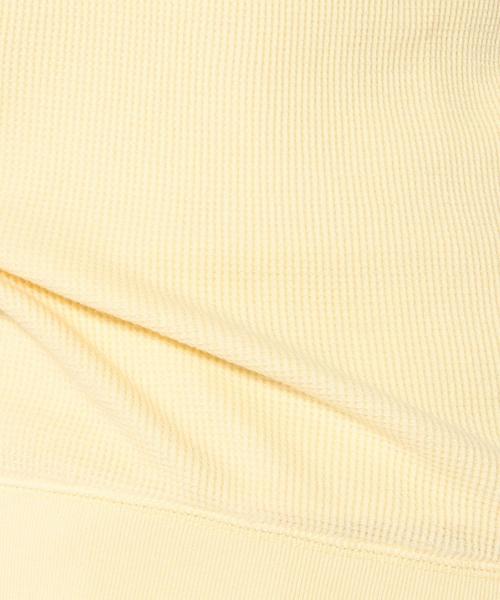 Another Edition（アナザーエディション）の「ワッフルショートスリーブ/AEBC WAFFLE SSL◆（Tシャツ/カットソー・レディース・ホワイト/グレー/イエロー/オリーブ・フリー）」の7枚目の写真