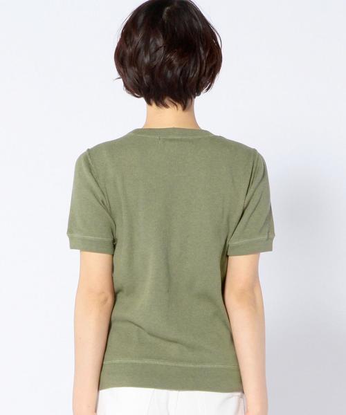 Another Edition（アナザーエディション）の「ワッフルショートスリーブ/AEBC WAFFLE SSL◆（Tシャツ/カットソー・レディース・ホワイト/グレー/イエロー/オリーブ・フリー）」の8枚目の写真