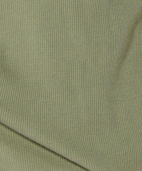 Another Edition（アナザーエディション）の「ワッフルショートスリーブ/AEBC WAFFLE SSL◆（Tシャツ/カットソー・レディース・ホワイト/グレー/イエロー/オリーブ・フリー）」の9枚目の写真