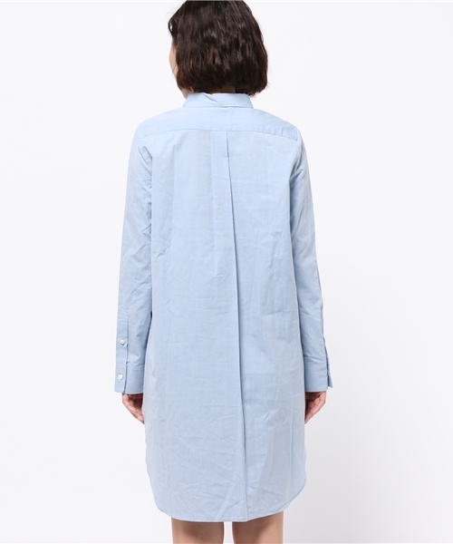 OUTLET（アウトレット）の「【BLOOM&BRANCH】SOSOブロードシャツOP（ワンピース・レディース・サックスブルー/ホワイト・0/1）」の5枚目の写真