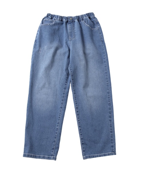 GLAZOS（グラソス）の「[テーパード]ビンテージ加工・ワイドデニムパンツ【セットアップ対応】（デニムパンツ・キッズ・ブルー/インディゴブルー・160cm/170cm/150cm/140cm）」の13枚目の写真
