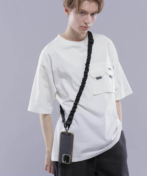 MANASTASH(マナスタッシュ)の「MANASTASH/マナスタッシュ EXTRAMILE INFINITY STRAP エクストラマイルインフィニティ―ストラップ(スマホグッズ・メンズ・ブラック・F)」の5枚目の写真