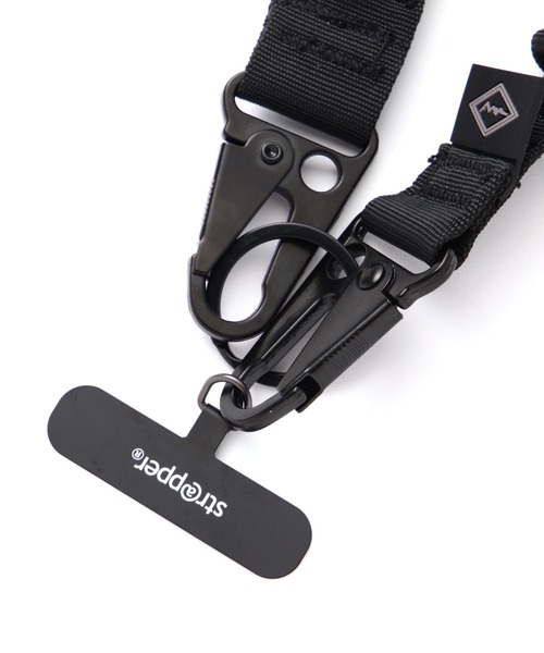 MANASTASH(マナスタッシュ)の「MANASTASH/マナスタッシュ EXTRAMILE INFINITY STRAP エクストラマイルインフィニティ―ストラップ(スマホグッズ・メンズ・ブラック・F)」の2枚目の写真