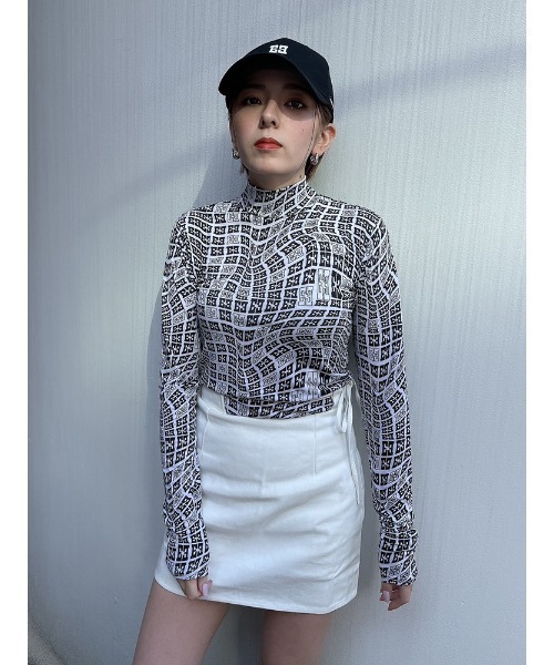 ENVYM(アンビー)の「EロゴスキンTOPS(Tシャツ/カットソー・レディース・ホワイト/ブラック・FREE)」の6枚目の写真