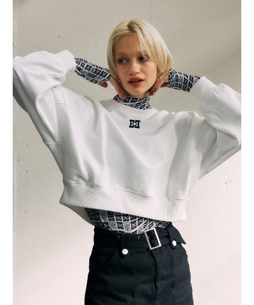 ENVYM(アンビー)の「EロゴスキンTOPS(Tシャツ/カットソー・レディース・ホワイト/ブラック・FREE)」の16枚目の写真