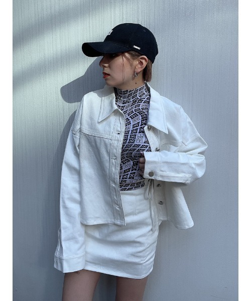 ENVYM(アンビー)の「EロゴスキンTOPS(Tシャツ/カットソー・レディース・ホワイト/ブラック・FREE)」の22枚目の写真