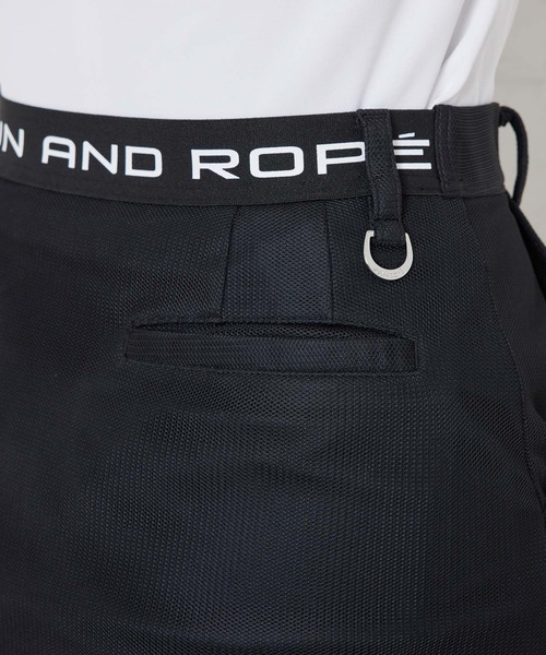 JUN&ROPE'（ジュンアンドロペ）の「【セットアップ対応】【吸水速乾】【UV】メッシュコンビ裾フレアースカート（スカート・レディース・ブラック/グレー/ブルー・X-SMALL/S/M/L）」の14枚目の写真