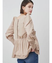 ELENDEEK | PLEATS PEPLUM BL(シャツ/ブラウス)