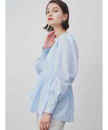 ELENDEEK | プリーツペプラムブラウス(シャツ/ブラウス)