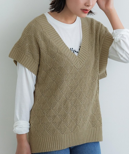 再お値下げ♡美品♡sacai♡素敵なニットベスト sacai - sacai / サカイ | 2023AW | ツイード ベスト / 総裏地