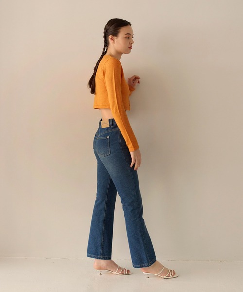 バタフライボタン カラーカーディガン TINA:JOJUN(カーディガン/ボレロ)|TINA:JOJUN(ティーナジョジュン) バタフライボタン カラーカーディガン TINA:JOJUN(カーディガン/ボレロ)|TINA:JOJUN(ティーナジョジュン)