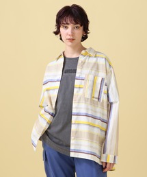 AVIREX | YARN-DYED MULTI BORDER SHIRT/ ヤーンダイ マルチボーダーシャツ(シャツ/ブラウス)